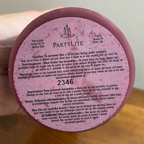 PartyLite Mulberry Pillar 3x9 Candle New in Box Retired Scent - Picture 5 of 5